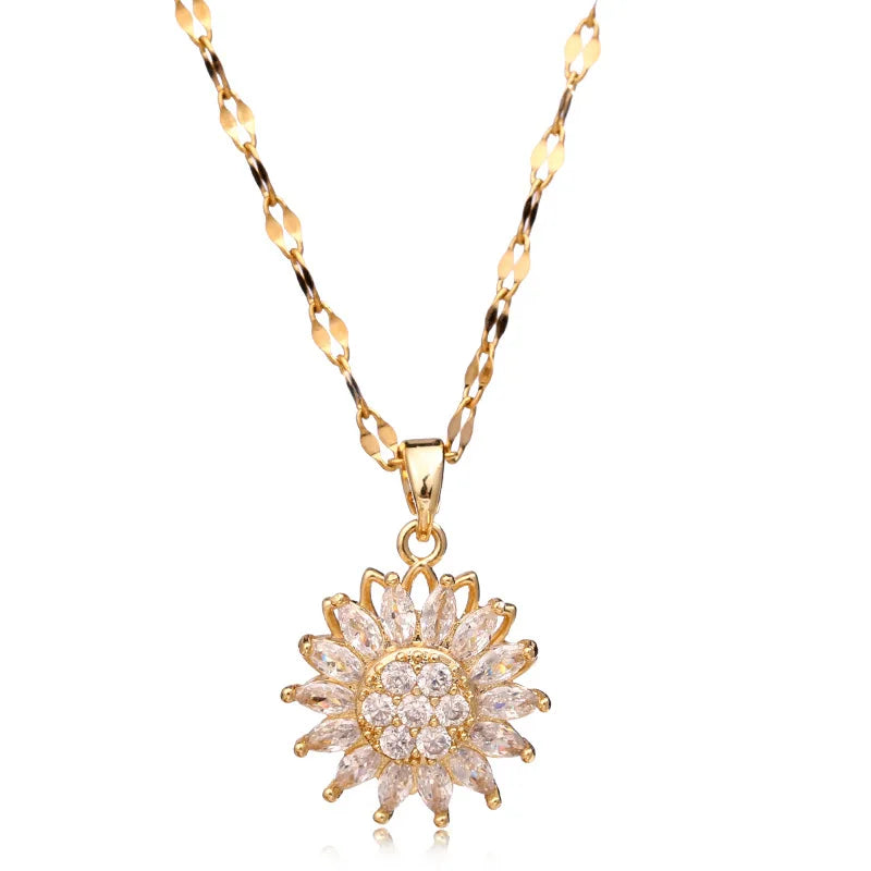 Sun Blossom Spinner Necklace