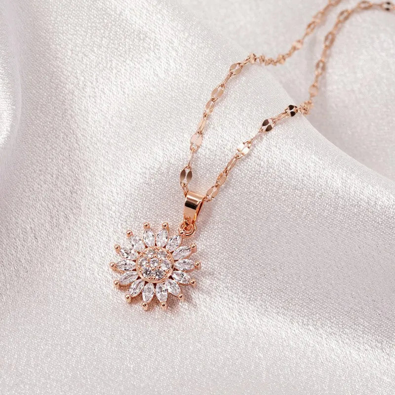 Sun Blossom Spinner Necklace