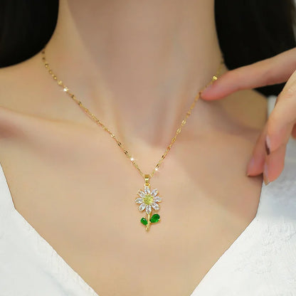 Sun Blossom Spinner Necklace