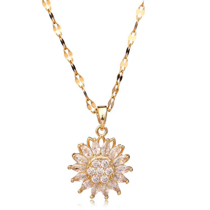 Sun Blossom Spinner Necklace